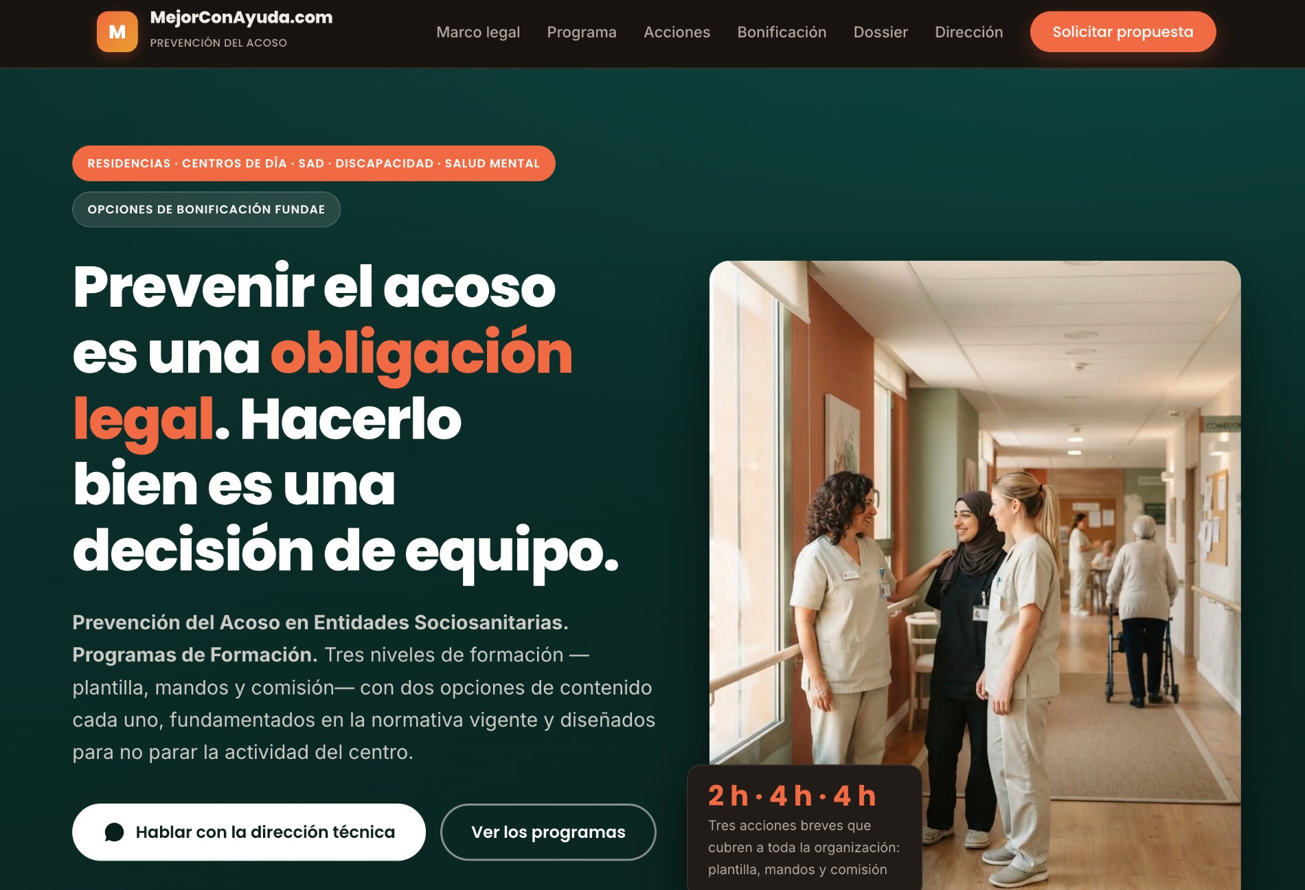 Prevención Acoso Laboral en Instituciones Sociosanitarias